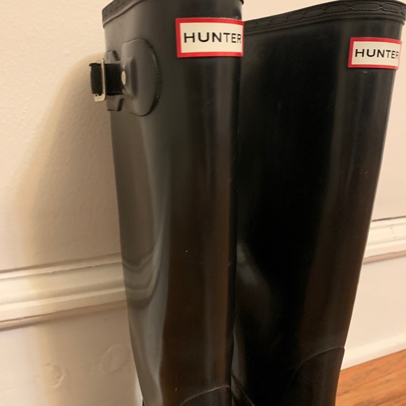 Women's Original Tall Gloss Rain Boots: Black - Picture 3 of 3